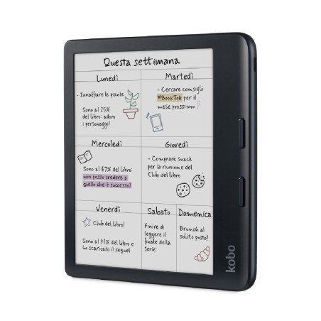 e-Book Reader 7" Kobo Libra Colour & Stylus 2 - Black