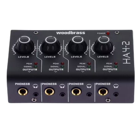 Amplificatore per Cuffie a 4 Canali - Woodbrass HA4-2