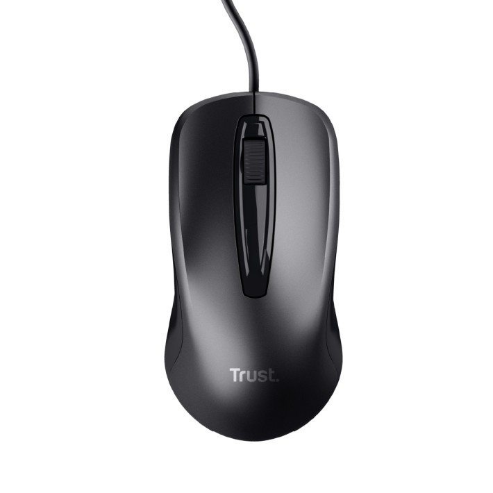 Mouse - Trust Carve - Ottico a Filo - Black