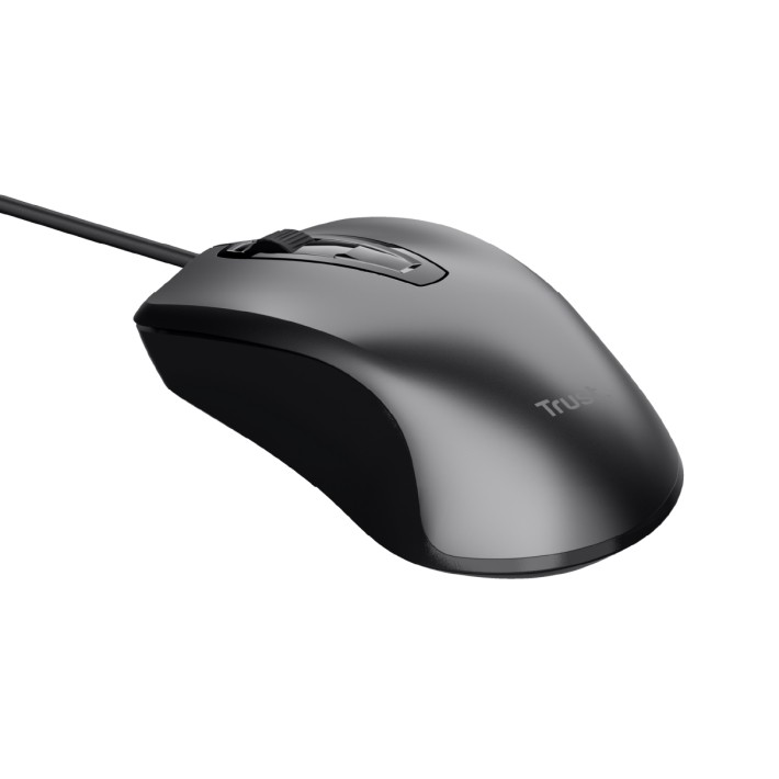 Mouse - Trust Carve - Ottico a Filo - Black