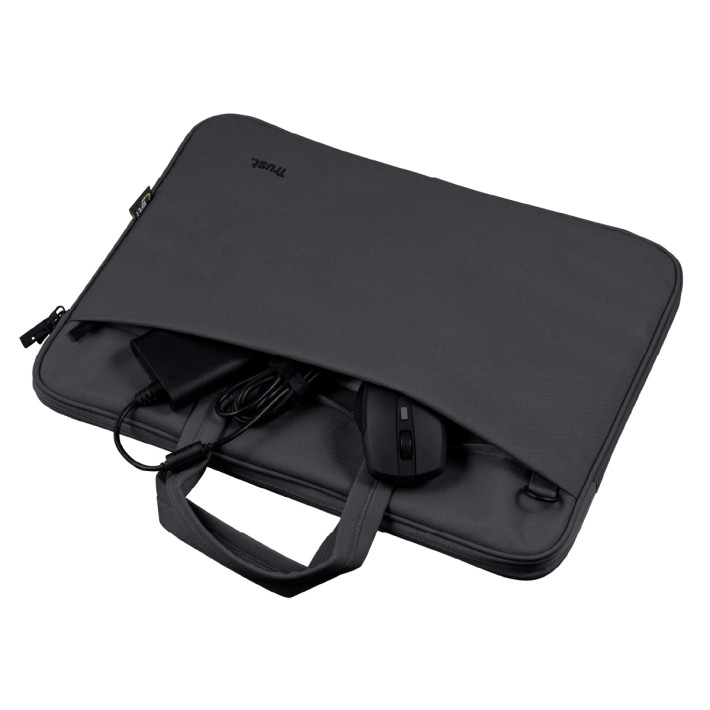 Borsa Sottile Eco 16" - Trust Bologna -  per Laptop - Nero