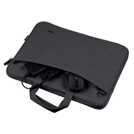Borsa Sottile Eco 16" - Trust Bologna -  per Laptop - Nero
