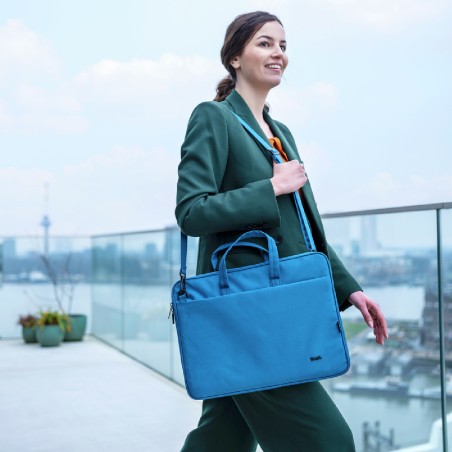 Borsa Sottile Eco 16" - Trust Bologna -  per Laptop - Blu