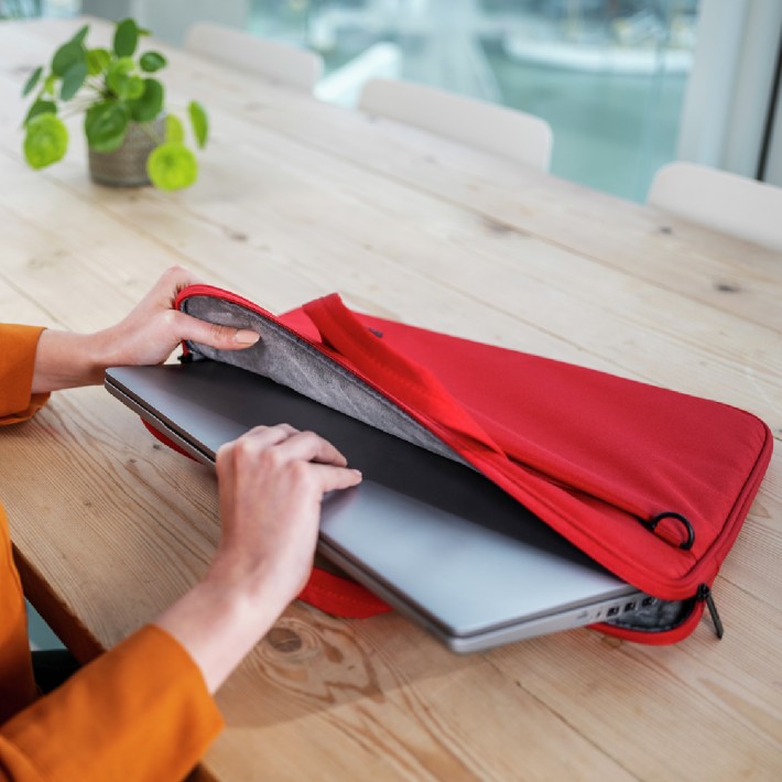 Borsa Sottile Eco 16" - Trust Bologna -  per Laptop - Rosso