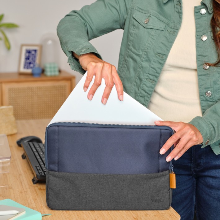 Custodia 13.3" - Trust Lisboa - per Laptop - Blu