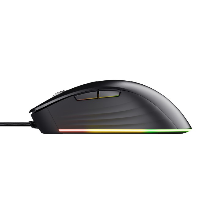 Mouse Wired Gaming - Trust GXT 924 Ybar+ - con Illuminazione LED RGB Integrale - Nero