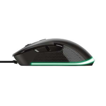 Mouse Wired Gaming Eco - Trust GXT 922 Ybar - con Illuminazione LED RGB Integrale - Nero