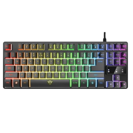 Tastiera Wired Gaming - Trust GXT 833 Thado TKL - Illuminata in Metallo - Nero