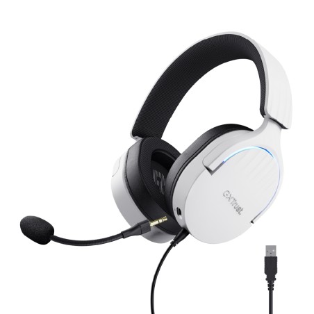 Cuffie Over-Ear Gaming - Trust GXT 490 Fayzo 7.1 - Wired Usb - con Microfono - Bianco