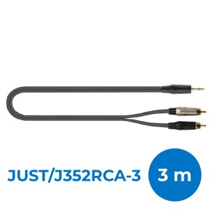 Cavo Adattatore Audio - Quik Lok Just 4RCA 5 - 2 x RCA Maschio/ 2 x RCA Maschio - 5 m - Nero