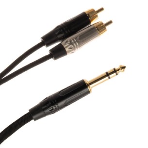 Cavo Adattatore Audio - Quik Lok Just JS2RCA 2 - Jack Stereo / 2 x RCA Maschio - 2 m - Nero 2