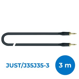 Cavo Adattatore Audio - Quik Lok Just J35J35 3 - Mini Jack Stereo/ Mini Jack Stereo - 3 m -...