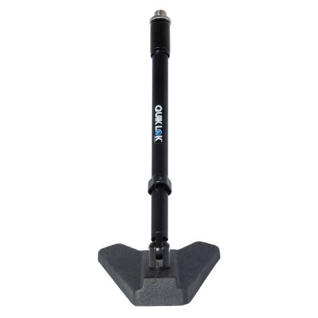 Asta Corta da Tavolo per Microfono - Quik Lok A/114 BK - con Base in Ghisa - Nero