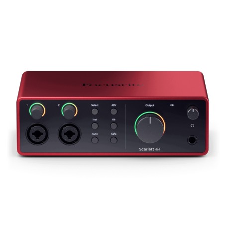 Scheda Audio - Focusrite Scarlett 4i4 4th Gen - 4 Ingressi - MIDI In/Out - USB-C - Streaming...