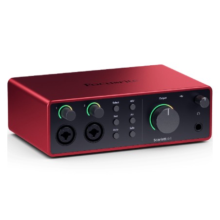 Scheda Audio - Focusrite Scarlett 4i4 4th Gen - 4 Ingressi - MIDI In/Out - USB-C - Streaming...