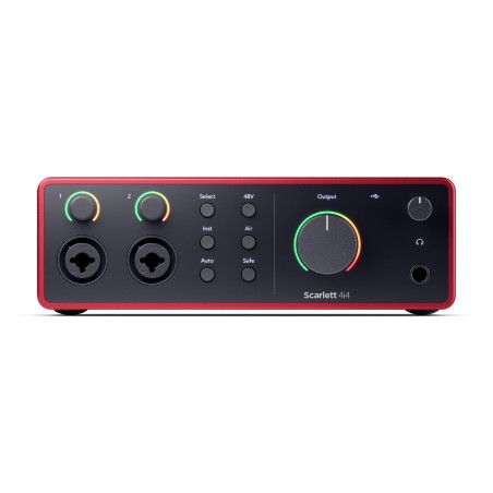Scheda Audio - Focusrite Scarlett 4i4 4th Gen - 4 Ingressi - MIDI In/Out - USB-C - Streaming...