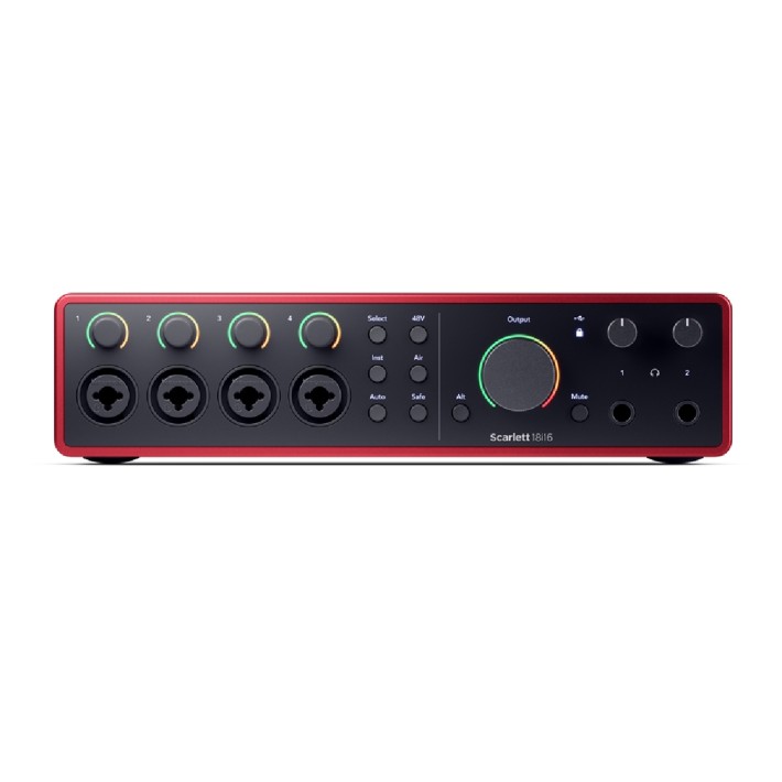 Scheda Audio - Focusrite Scarlett 18i16 4th Gen - 20 Ingressi/18 Uscite - ADAT e S/PDIF - MIDI - USB-C