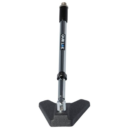 Asta Corta da Tavolo per Microfono - Quik Lok A/114 CH - con Base in Ghisa - Cromata