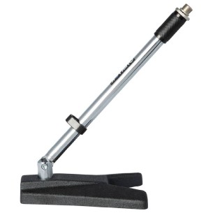 Asta Corta da Tavolo per Microfono - Quik Lok A/114 CH - con Base in Ghisa - Cromata 2