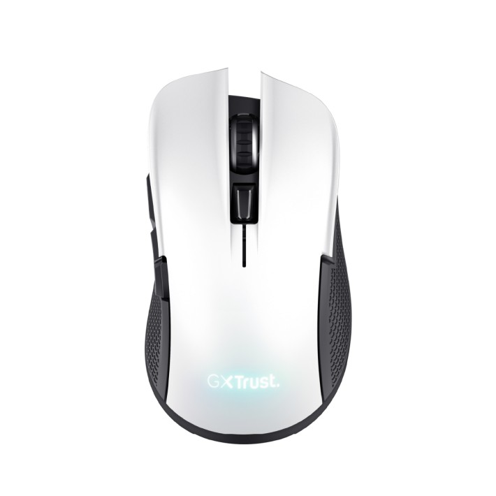 Mouse Wireless Gaming - Trust GXT 923W Ybar - con Illuminazione LED RGB - Bianco/Nero