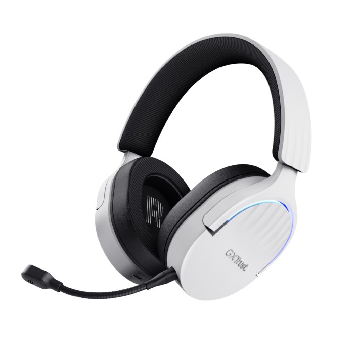 Cuffie Over-Ear Gaming - Trust GXT 491W Fayzo - Wireless Bluetooth - con Microfono - Bianco