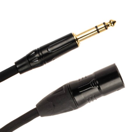 Cavo Microfonico - Quik Lok Just MJS 1 - XLR Maschio/ Jack Stereo - 1 m - Nero