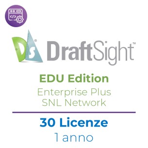 DraftSight EDU Edition Enterprise Plus SNL Network - Pacchetto con 30 Utenti in...