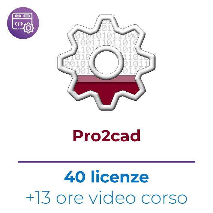 40 Licenze Pro2cad -  Include 13 + 6 ore video...
