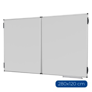 Lavagna Bianca Doppia - 280 x 120 cm in Acciaio...