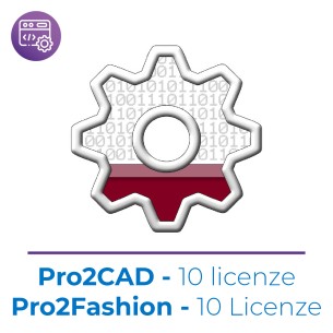 10 Licenze Pro2cad + 10 Licenze Pro2fashion -  Include 13...
