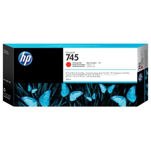 HP Cartuccia Inchiostro Rosso cromatico DesignJet 745,...