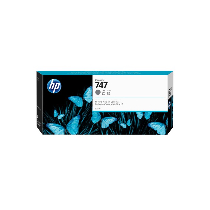HP Cartuccia di inchiostro grigio 747 DesignJet da 300 ml