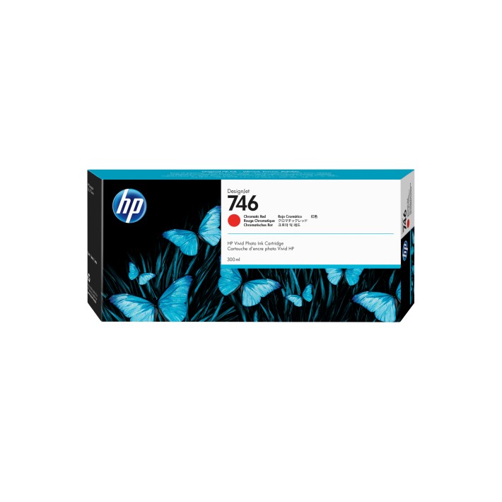 HP Cartuccia di inchiostro rosso cromatico 746 DesignJet da 300 ml
