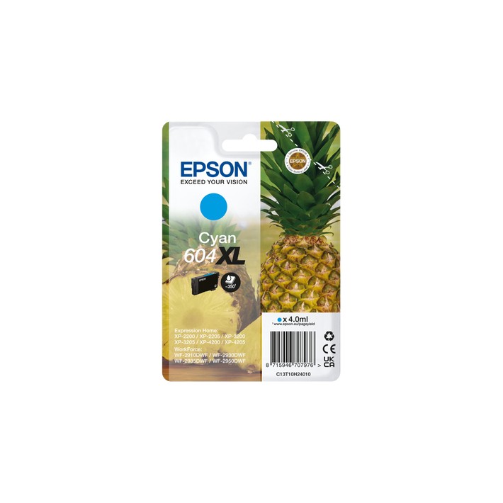 Epson 604XL cartuccia d'inchiostro 1 pz Originale Resa elevata (XL) Ciano