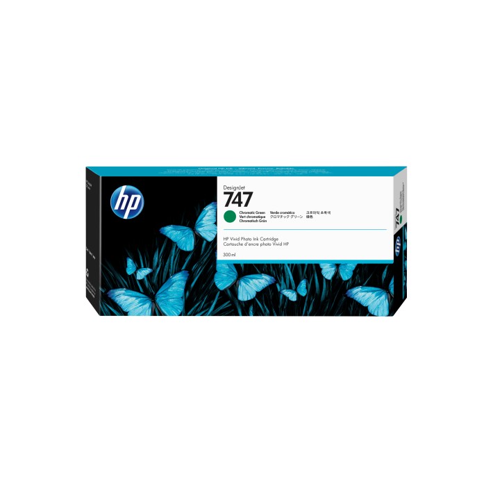 HP Cartuccia di inchiostro verde cromatico 747 DesignJet da 300 ml