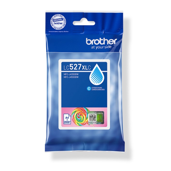 Brother LC527XLC cartuccia d'inchiostro 1 pz Originale Resa elevata (XL) Ciano