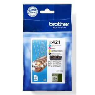 Brother LC421VALDR cartuccia d'inchiostro 4 pz Originale...
