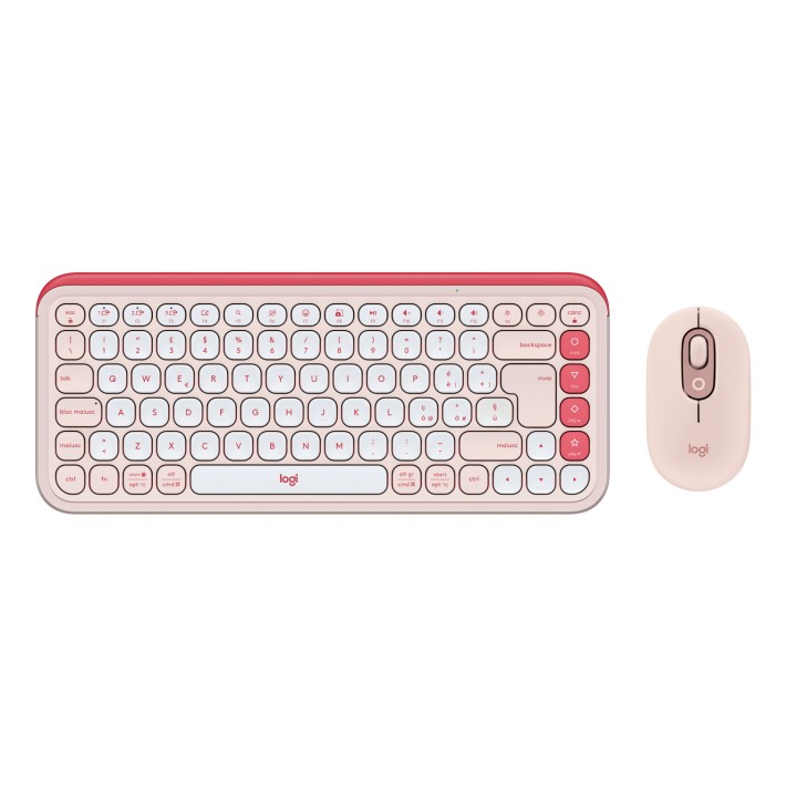 Logitech 920-013117 tastiera Mouse incluso Universale Bluetooth QWERTY Italiano Rosa