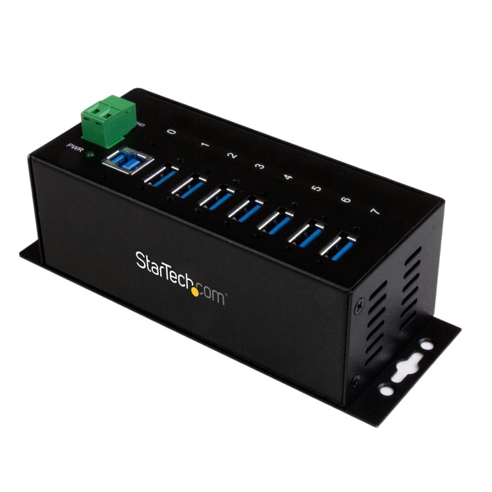 StarTech.com HUB Industriale USB 3.0 a 7 porte - Perno e concentratore USB 3.0 con...