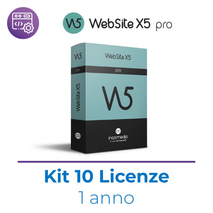 WebSite X5 Pro - Applicativo Software per creare siti/blog e negozi e-commerce professionali...