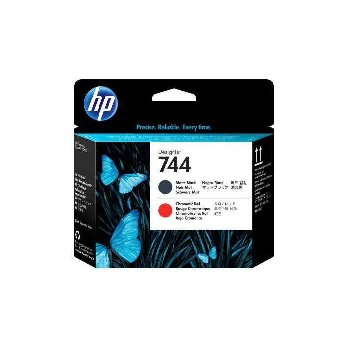 HP Testina di stampa nero opaco/rosso cromatico DesignJet 744