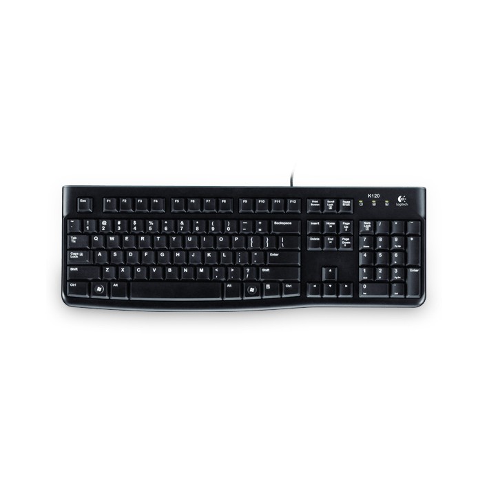 Logitech Keyboard K120 for Business tastiera Ufficio USB QWERTY Italiano Nero