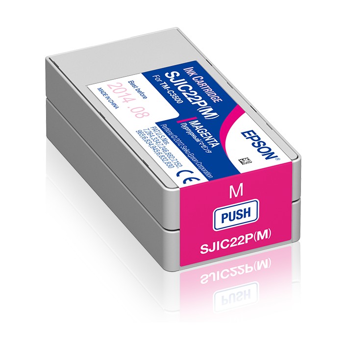 Epson SJIC22P(M): Ink cartridge for ColorWorks C3500 (Magenta)
