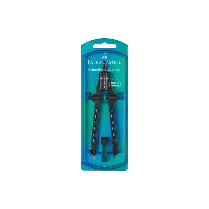 Faber-Castell 174340 compasso Nero, Blu 1 pz