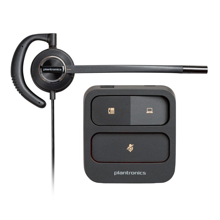 Poly Cuffie digitali discrete EncorePro 530D con Quick Disconnect TAA