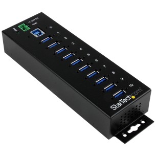 StarTech.com HUB Industriale USB 3.0 a 10 porte - Perno e...