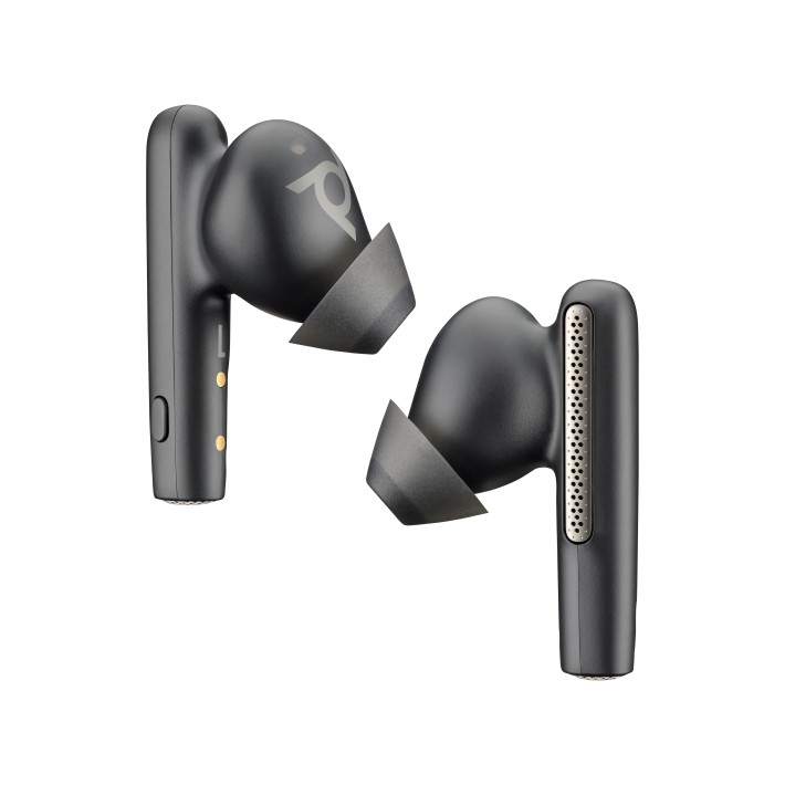 Poly Auricolari nerofumo Voyager Free 60 UC + Adattatore BT700 USB-A + Custodia di ricarica...