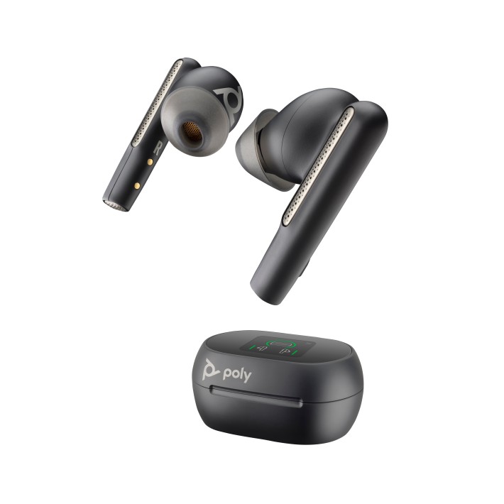 Poly Auricolari nerofumo Voyager Free 60+ UC + Adattatore BT700 USB-C + Custodia di ricarica...