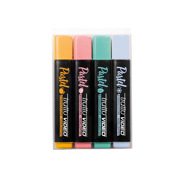 Tratto F835801 evidenziatore 4 pz Colori assortiti