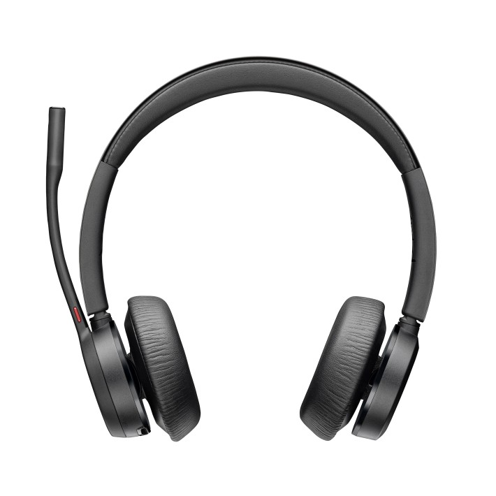 Poly Cuffie Voyager 4320 UC stereo USB-A + adattatore USB-A BT700 + supporto per ricarica